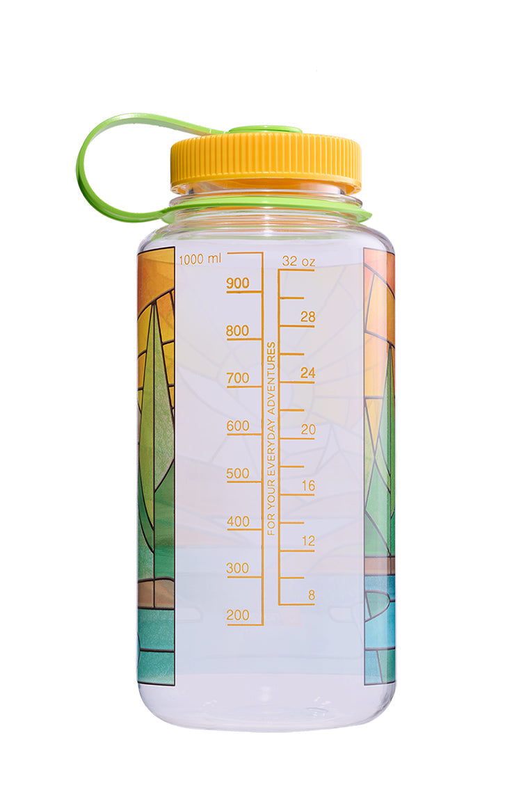 32oz Wide Mouth Stained Glass Print Bottles B3