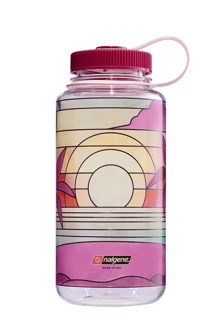 32oz Wide Mouth Stained Glass Print Bottles B3