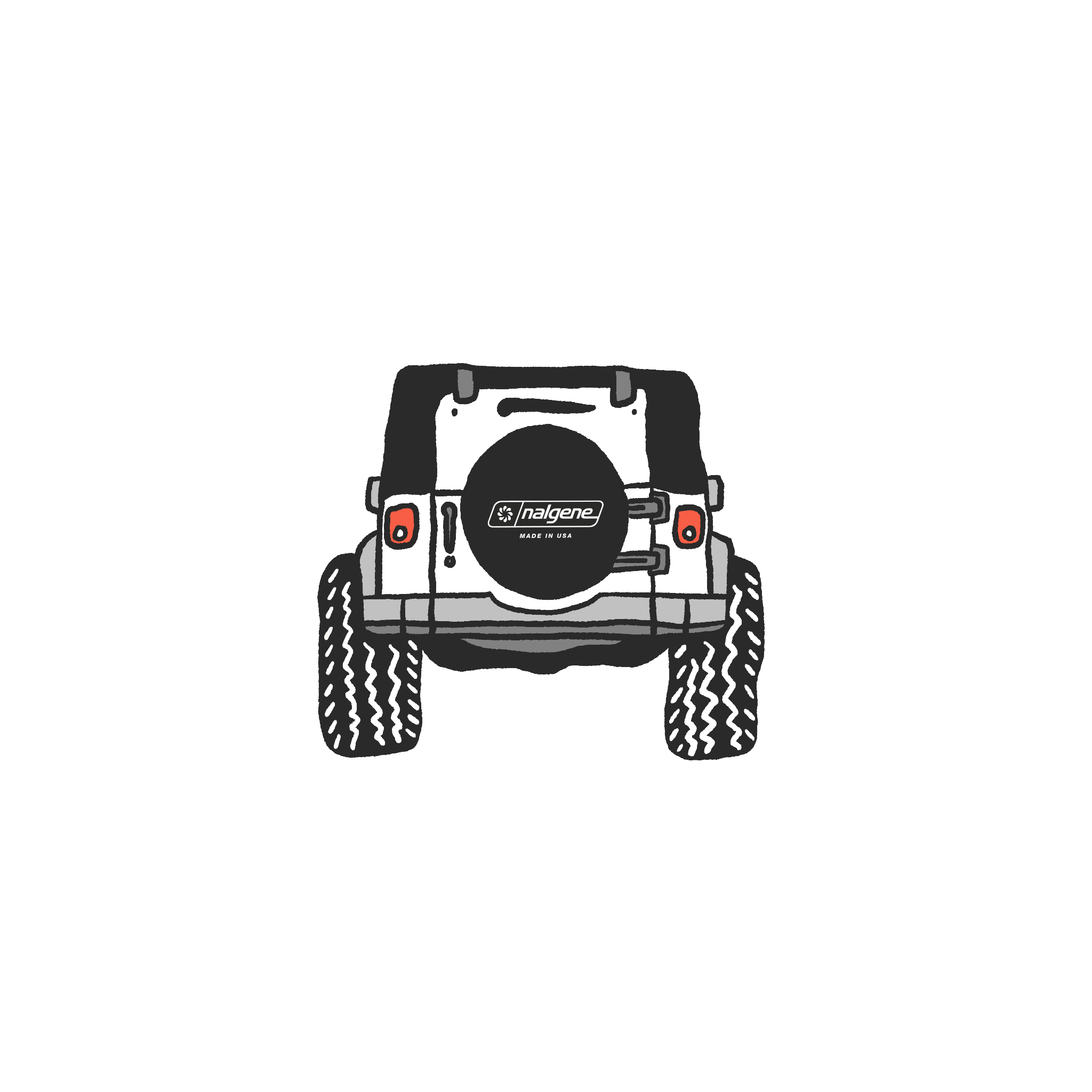 Four Wheeling Sticker C8