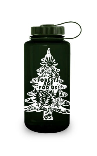 32oz Wide Mouth “Public Lands: Forests Are for Us” Bottle V0